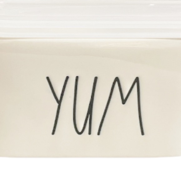 NEW Rae Dunn YUM Ceramic Bowl with Lid - Picture 3 of 5